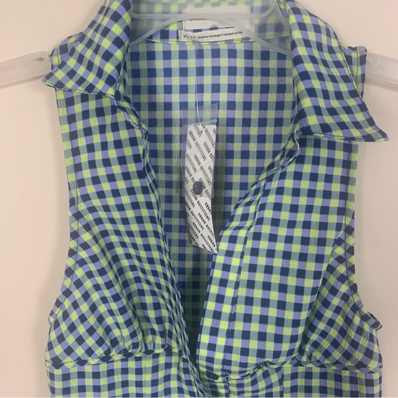 Urban Outfitters Button Front Check Mini Dress - Picture 13 of 13